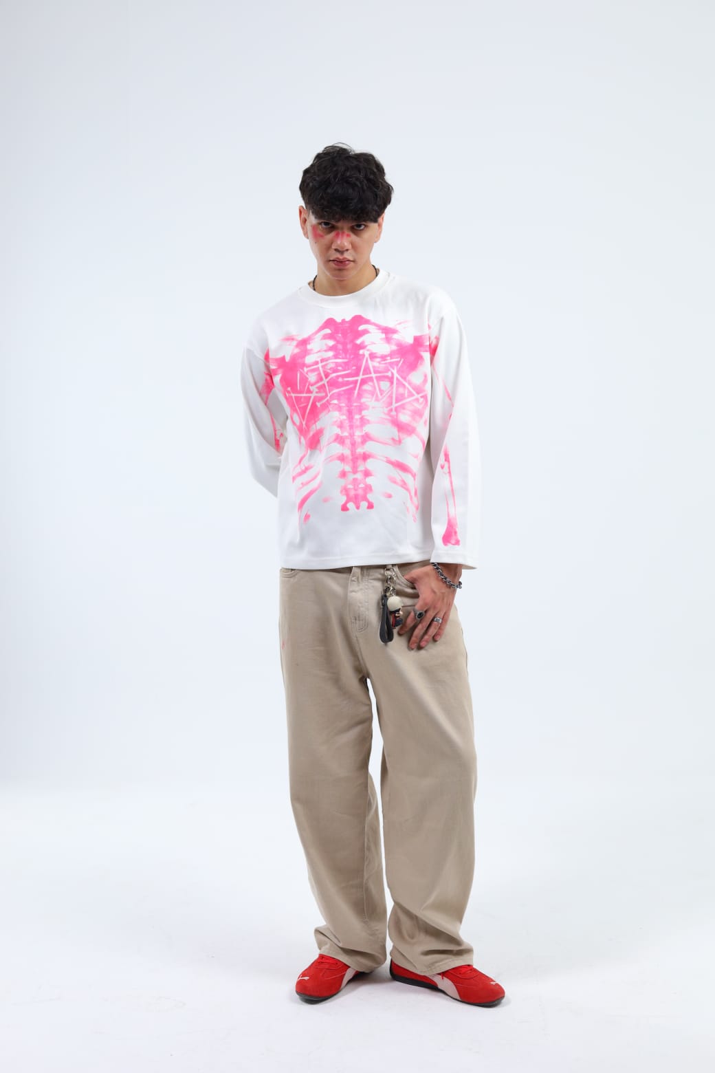 skeleton Death T-Shirt - White