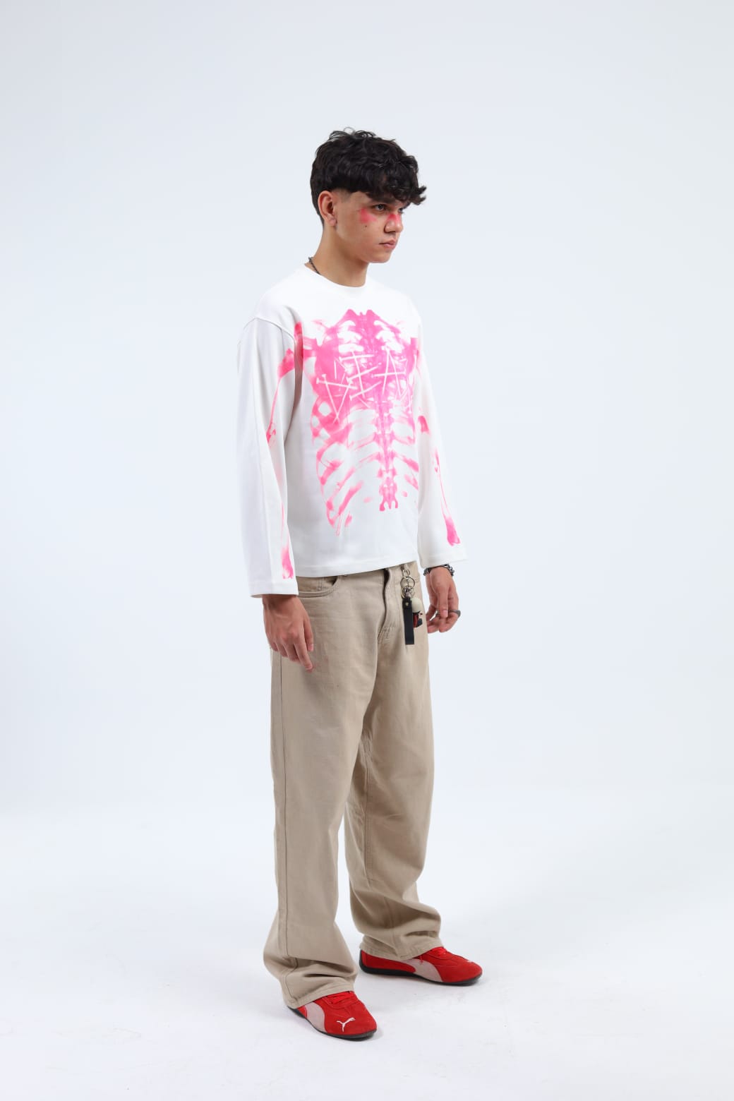 skeleton Death T-Shirt - White