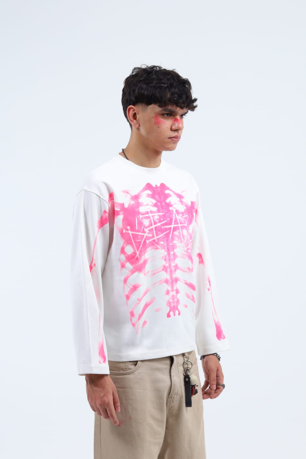 skeleton Death T-Shirt - White