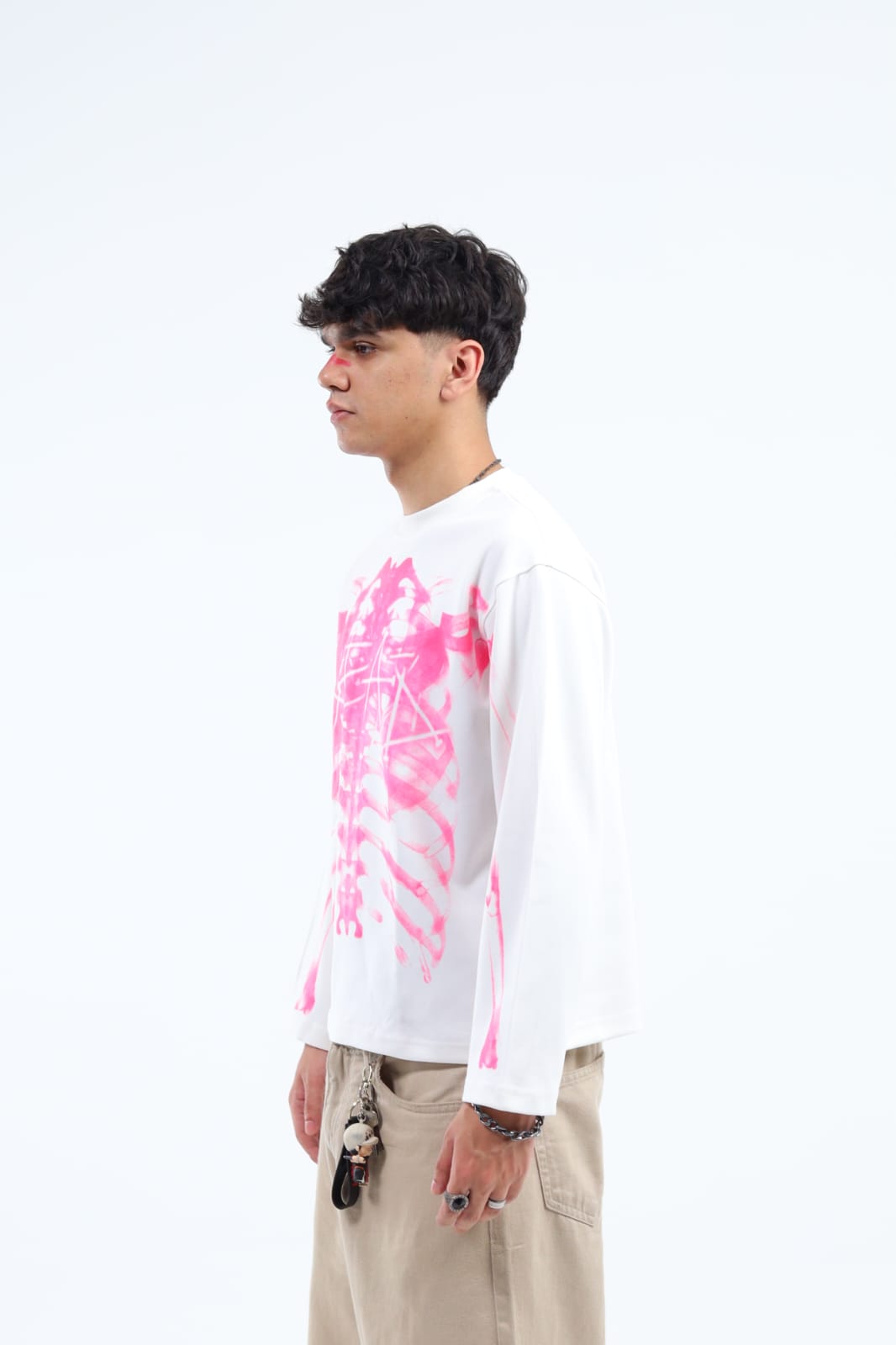 skeleton Death T-Shirt - White